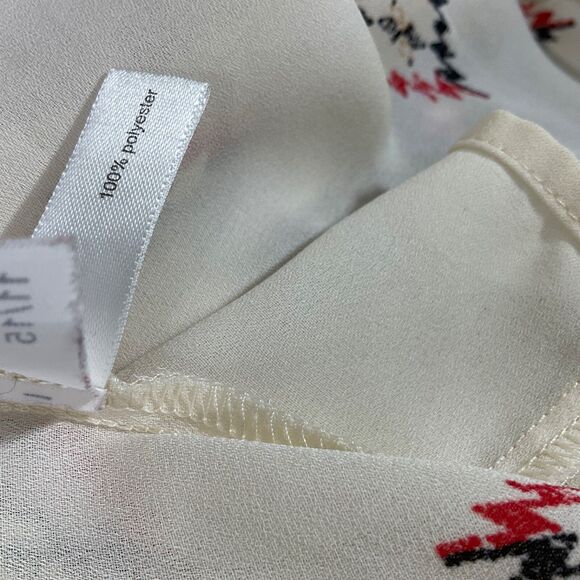 The Limited Ivory Baby Doll Tunic women’s S  puff sleeves Aztec Rodeo Boho - Picture 7 of 12